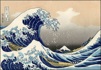 Grande onda di Kanagawa - Hokusai